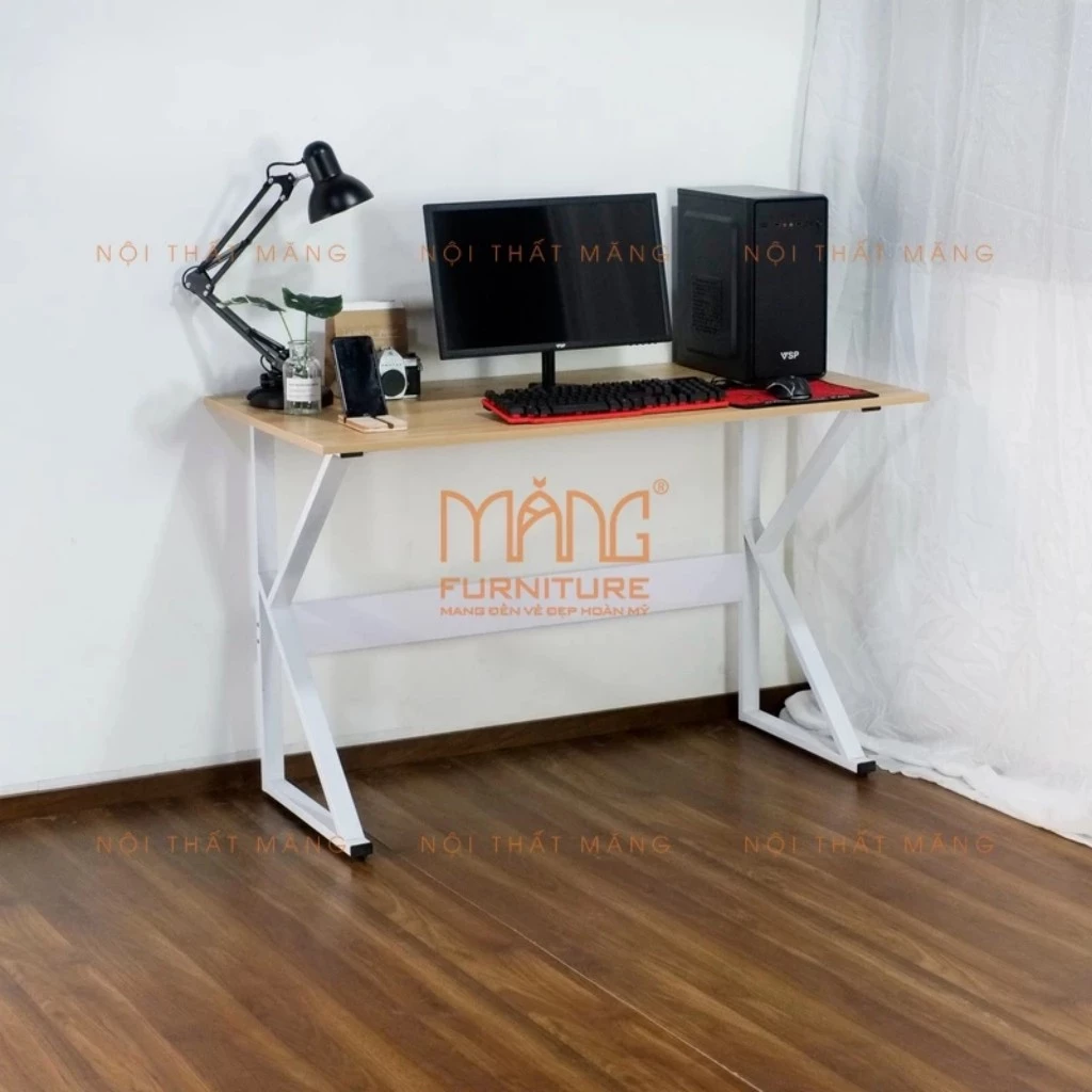 Bàn Gaming, Bàn Học Chân K, để học tập và làm việc cho học sinh, sinh viên, chân sắt giá rẻ mẫu BLVK
