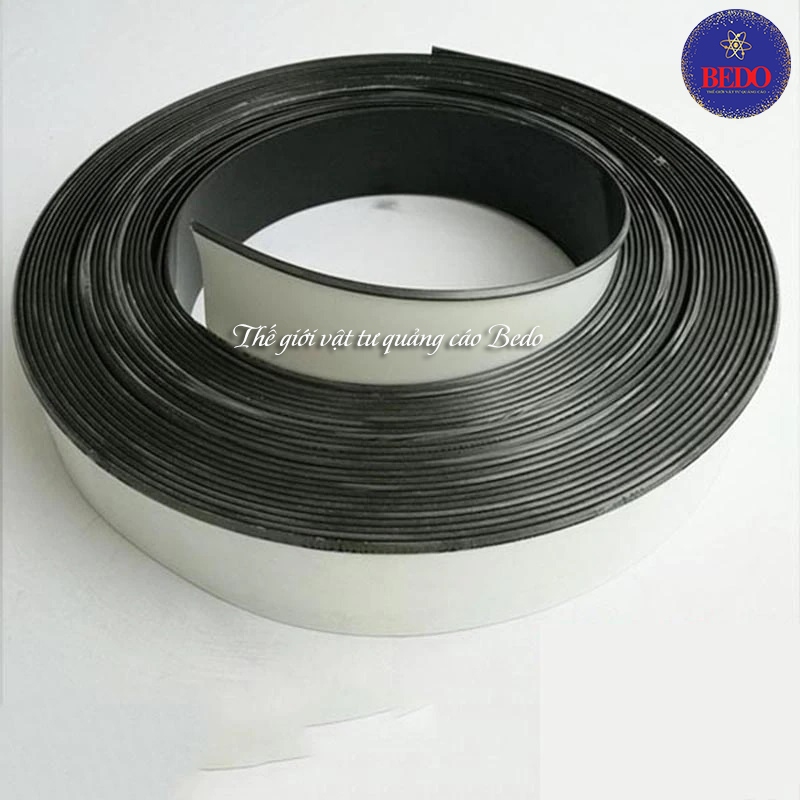 Gáy nhôm uốn chân chữ có gờ BEDO màu Đen - Cuộn 50m dày 0.6mm, đủ bản 4cm 5cm 6cm 8cm làm chữ nổi quảng cáo