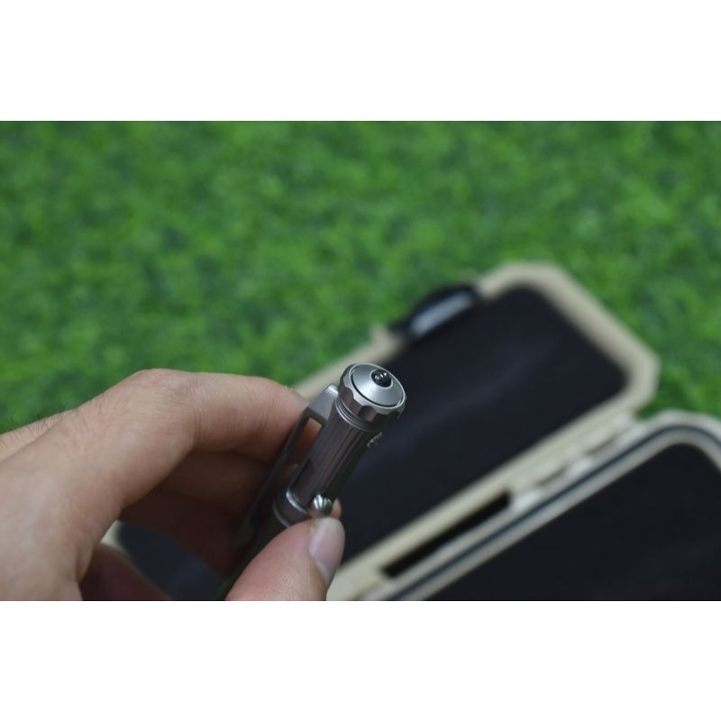 Bút Titanium  Tacray TR-TAC1901 Sand blasted(Đầu con quay - Màu Ghi xám)