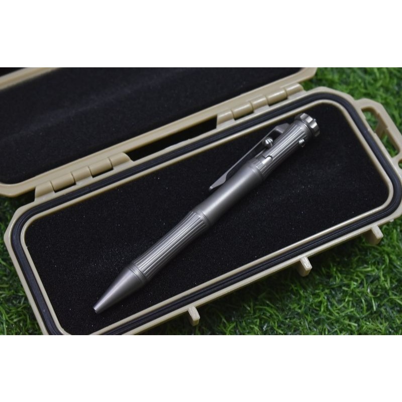 Bút Titanium  Tacray TR-TAC1901 Sand blasted(Đầu con quay - Màu Ghi xám)