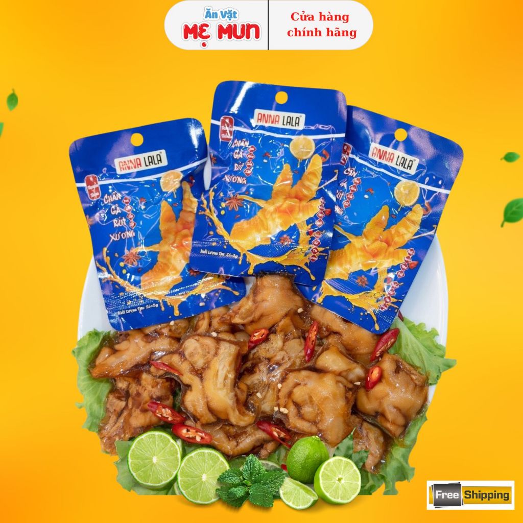 [ Mẫu mới] Combo 20 chiếc chân gà rút xương CAY chính hãng Annalala