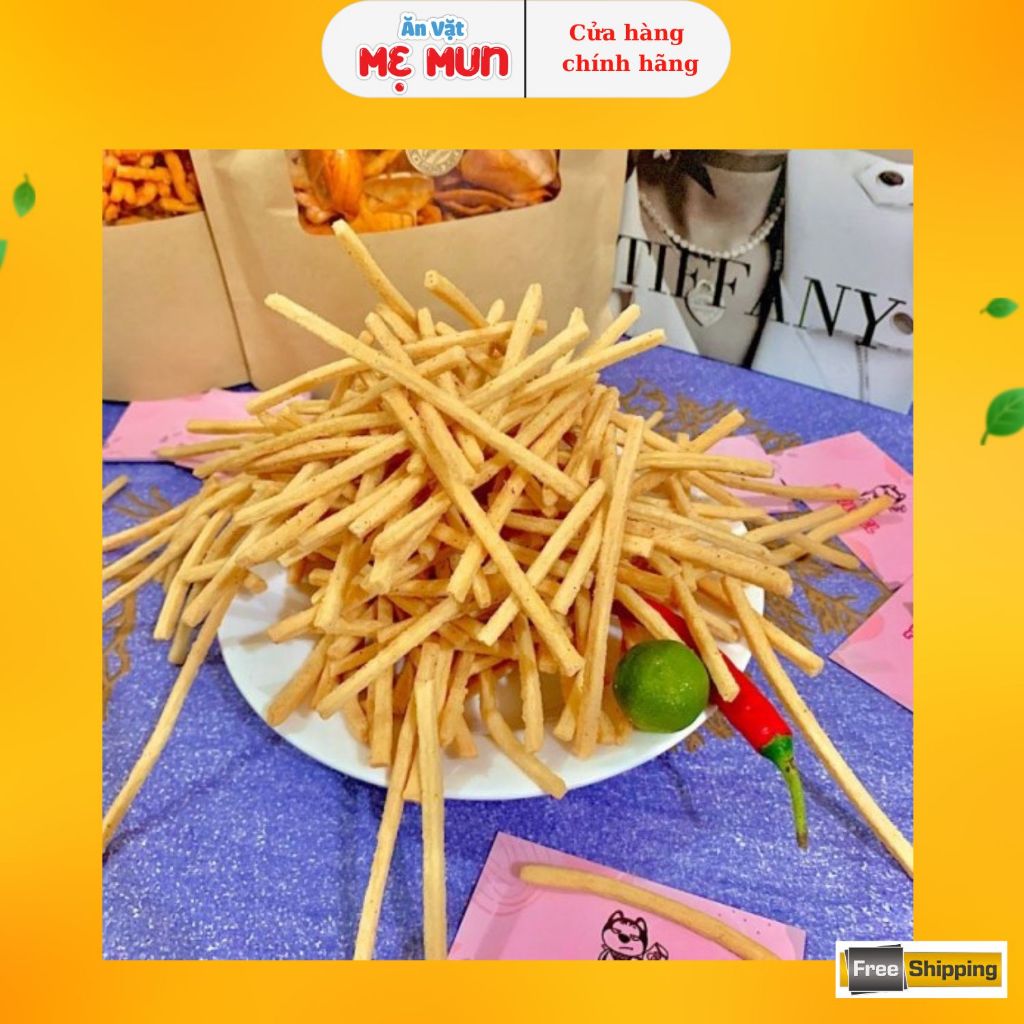 Snack BimBim Ngó Sen Giòn Tan - Đóng Túi Zip 500gr Sạch Sẽ- Đồ Ăn Vặt Tuổi Thơ