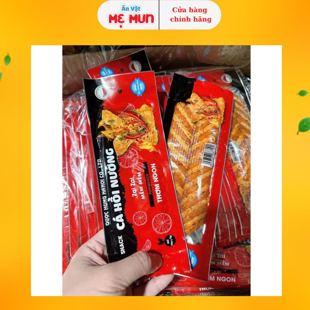 Snack Cá Hồi Nướng Dưa Hấu Đỏ Làm Từ Bột Mỳ, Đồ Ăn Vặt Cổng Trường, Que Cay Tuổi Thơ
