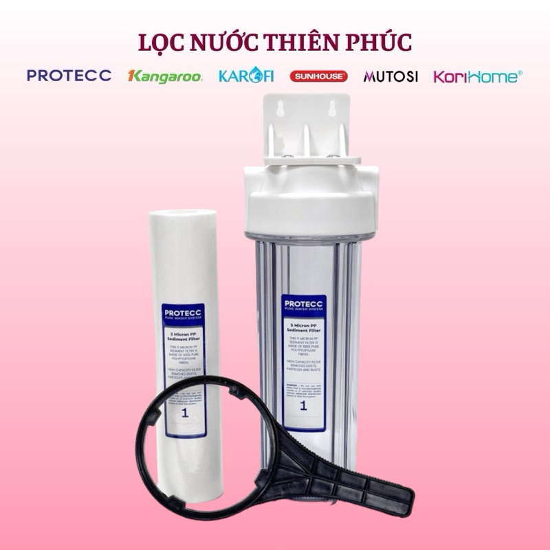 BỘ CỐC ĐƠN TRONG 10 INCH LỌC NƯỚC , LỌC CẶN , RỬA RAU , NẤU ĂN - BỘ LY ...