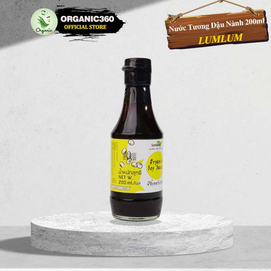 Ảnh Nước Tương Đậu Nành Hữu Cơ LUMLUM Organic Soy Sauce 200ml 2