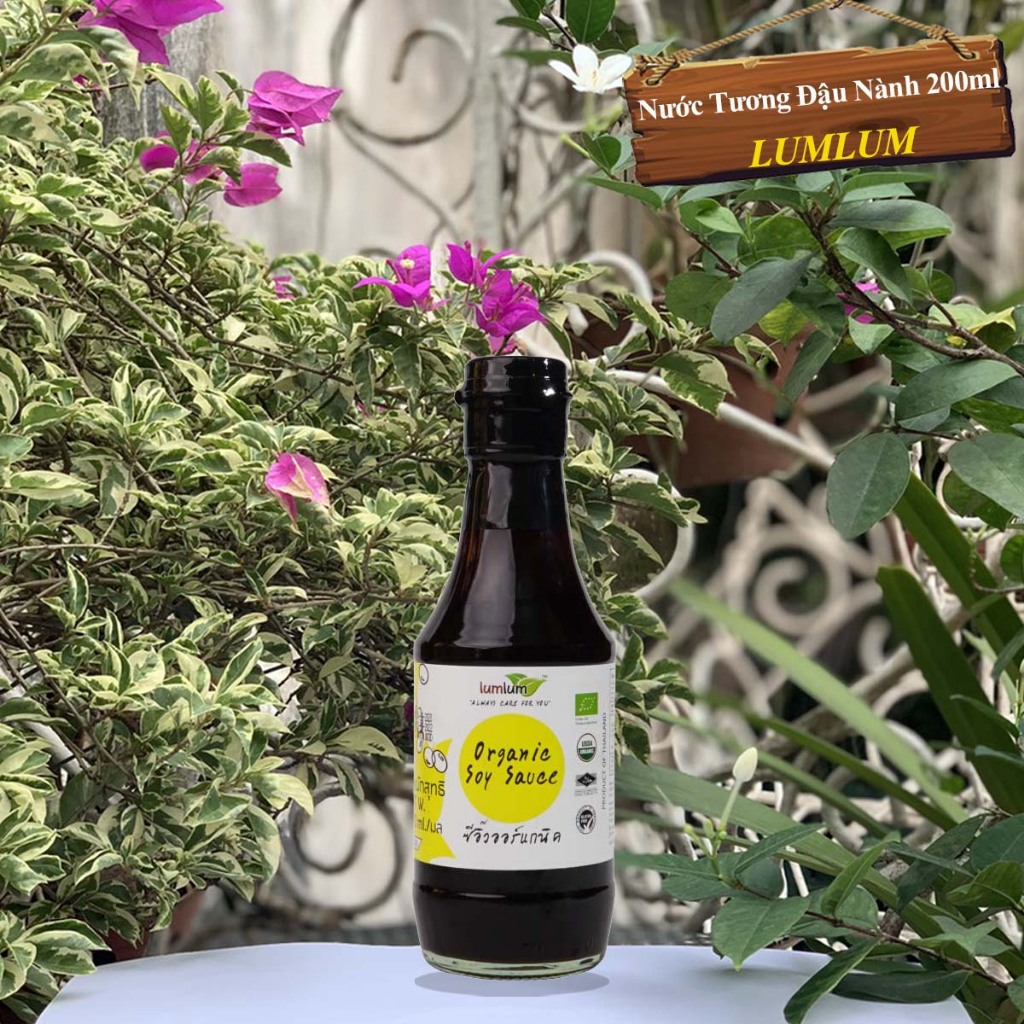 Ảnh Nước Tương Đậu Nành Hữu Cơ LUMLUM Organic Soy Sauce 200ml 1