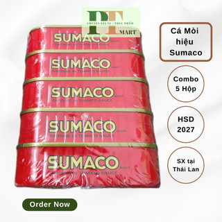 HSD.2028 Combo 5 hộp Cá Mòi Sumaco Thái Lan 125gr. Sardine in tomato sauce
