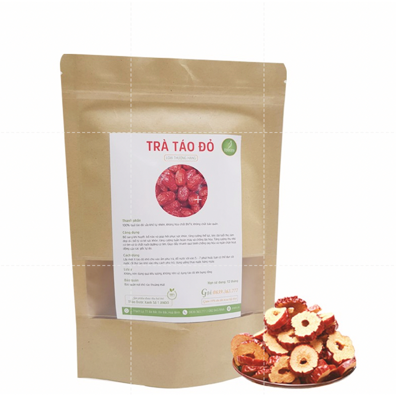 Táo đỏ nguyên quả sấy khô thượng hạng JINDO hỗ trợ cải thiện sức khoẻ 1kg
