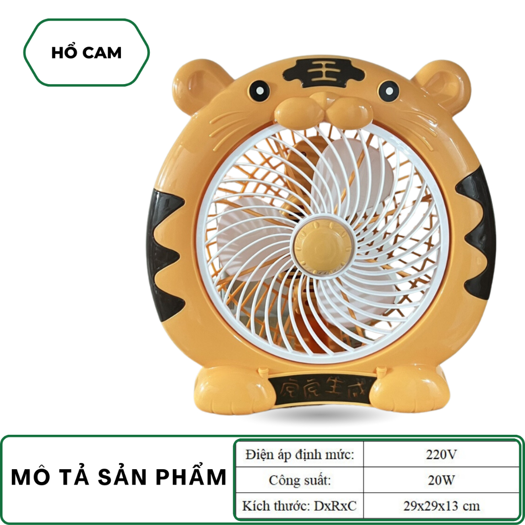 Quạt Mini Để Bàn Hình Thú Dễ Thương 2 Cấp Gió – Quạt Điện Nhỏ Gọn Văn Phòng Học Tập