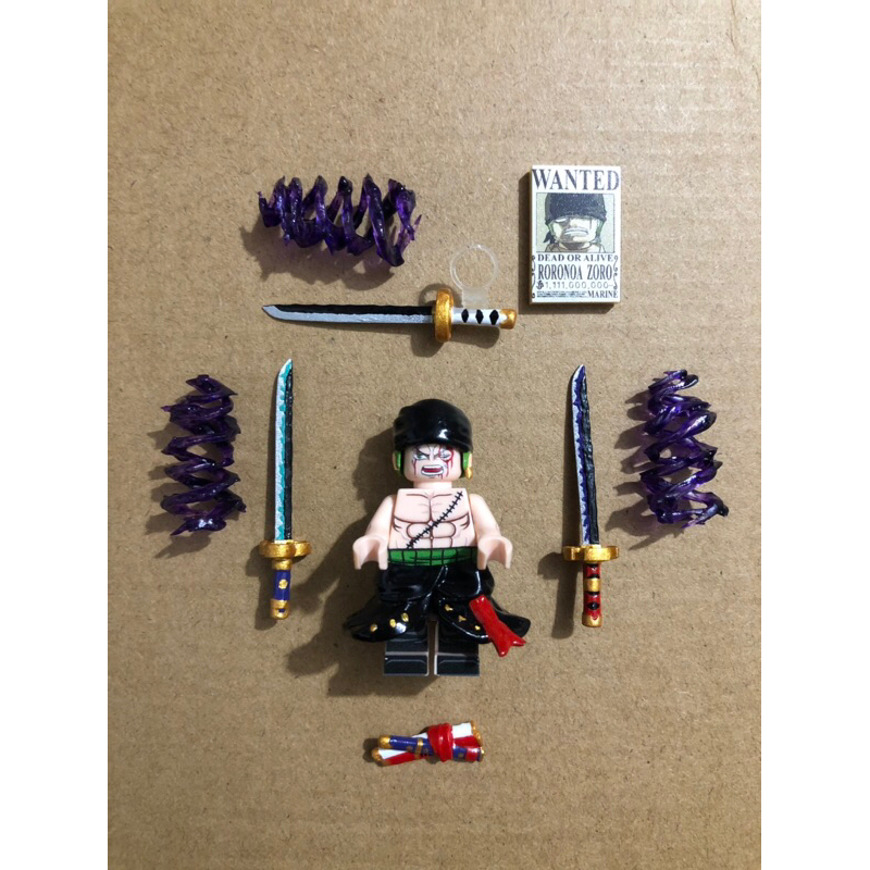 Phụ kiện lego custom: Phụ kiện Zoro wano (One Piece) | Shopee Việt Nam