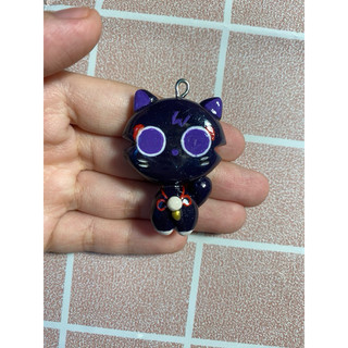 [Handmade] Móc khoá đất sét Scarameow / Móc khoá Genshin Impact .
