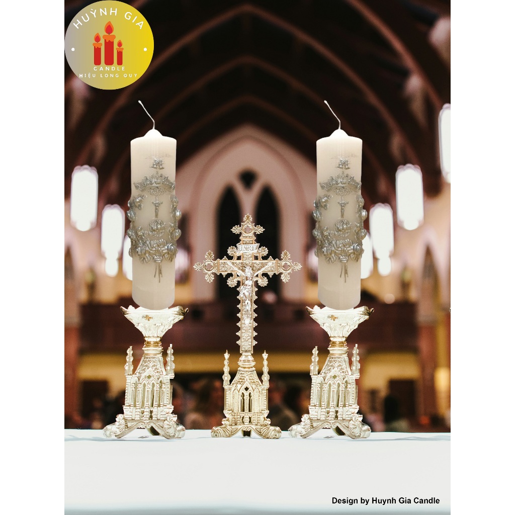 Wedding candle - Nến cưới Công Giáo - Đèn cầy cưới Công Giáo - Huỳnh Gia Candle