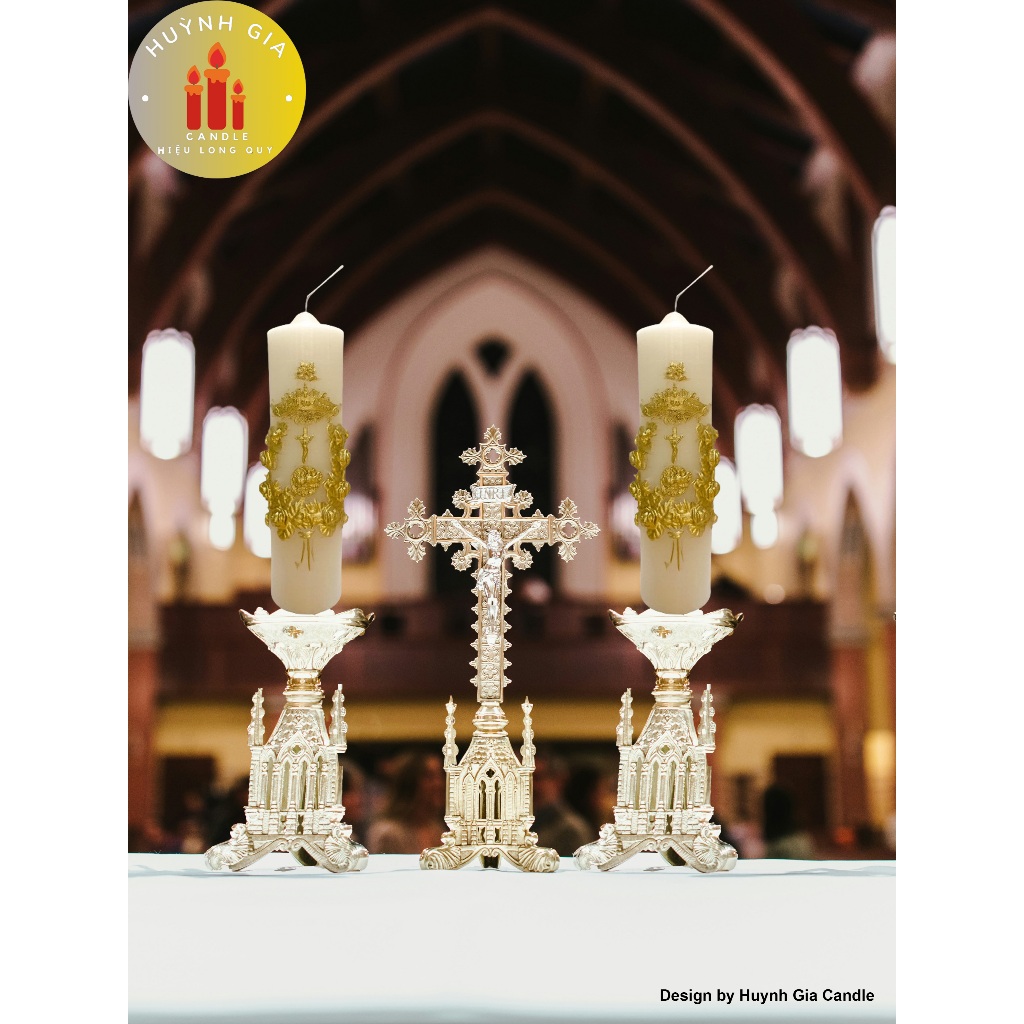 Wedding candle - Nến cưới Công Giáo - Đèn cầy cưới Công Giáo - Huỳnh Gia Candle