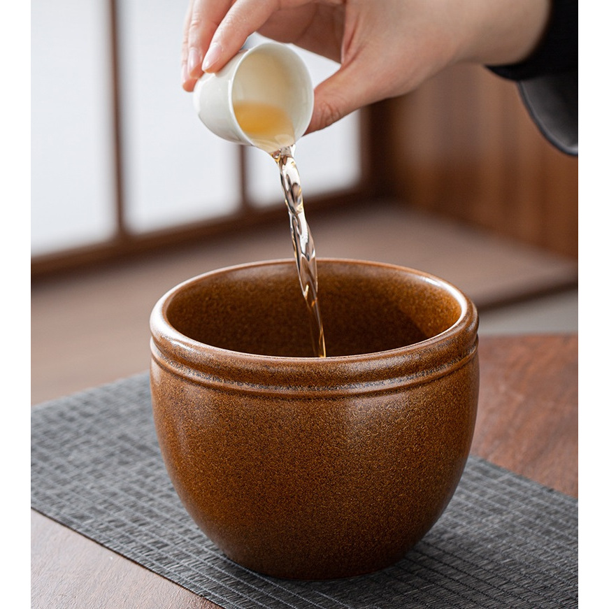 Chậu Đựng Bã Trà, Nươc Thải Bàn Trà Dung Tích 1000 ml