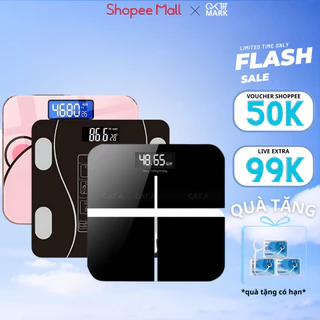 ( Loại 1) Cân Điện Tử 7Days Smile Sạc USB Kết Nối Bluetooth Phân Tích Chỉ Số Cơ Thể C2
