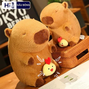 Capybara Con Gà Ngộ Nghĩnh Gấu Bông Capybara Con Gà Đồ Chơi Con Gà Có Thể Kéo Ra Thụt Vào Giairi Tris Rất Vui Nhộn
