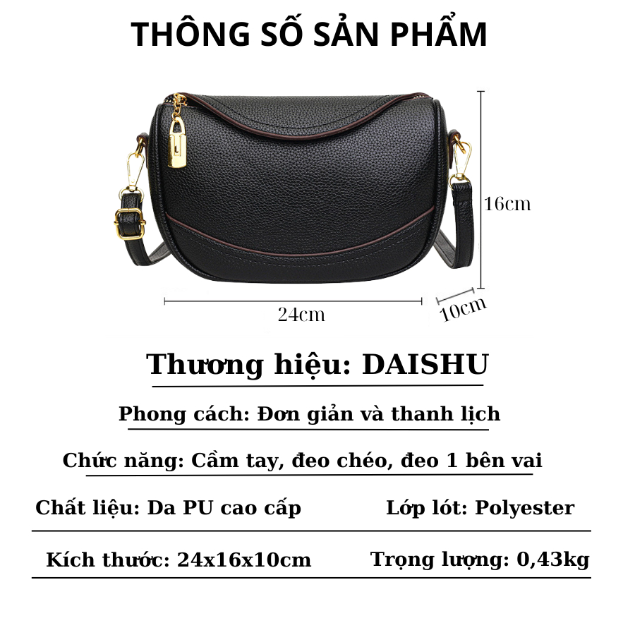 Túi đeo chéo đeo vai nữ túi xách nữ da PU cao cấp mẫu BCV-TNU10 năm 2024 đủ màu phong cách trẻ trung thanh lịch