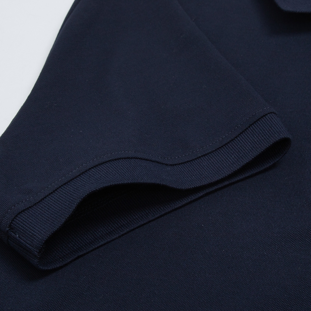Áo polo nam INSIDEMEN có cổ thêu chữ màu trung tính đơn giản chất thun co giãn thoáng mát IPS024S3