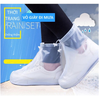 Bọc giày đi mưa PVC chống nước chống trơn trượt, ủng đi mưa, bọc giày đi biển