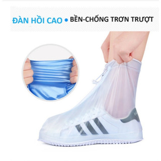 Bọc giày đi mưa PVC chống nước chống trơn trượt, ủng đi mưa, bọc giày đi biển