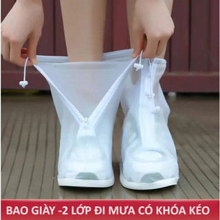 Bọc giày đi mưa PVC chống nước chống trơn trượt, ủng đi mưa, bọc giày đi biển