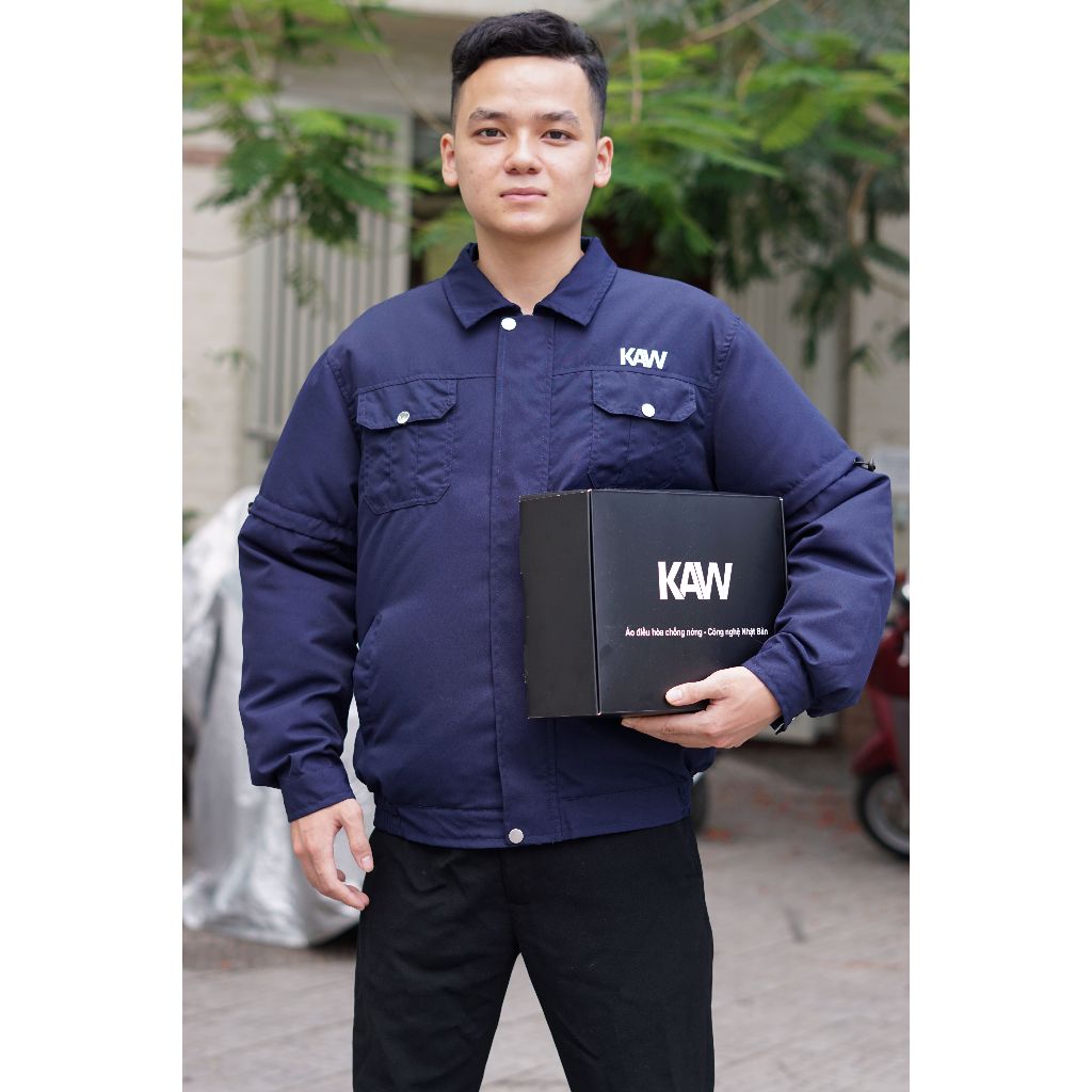 Áo điều hòa KAW Chính Hãng (lẻ áo - không phụ kiện) quạt mát, chống nắng nóng, an toàn