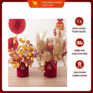 TRỤ NHUNG CẮM HOA, BÀY LỄ KT16,5x17CM/ 1 CÁI - VPP QUỐC HUY.