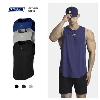 Áo tanktop nam khoét nách ICOMBAT Drop Arm Tank ba lỗ sát nách thoáng khí logo phản quang chuyên GYM