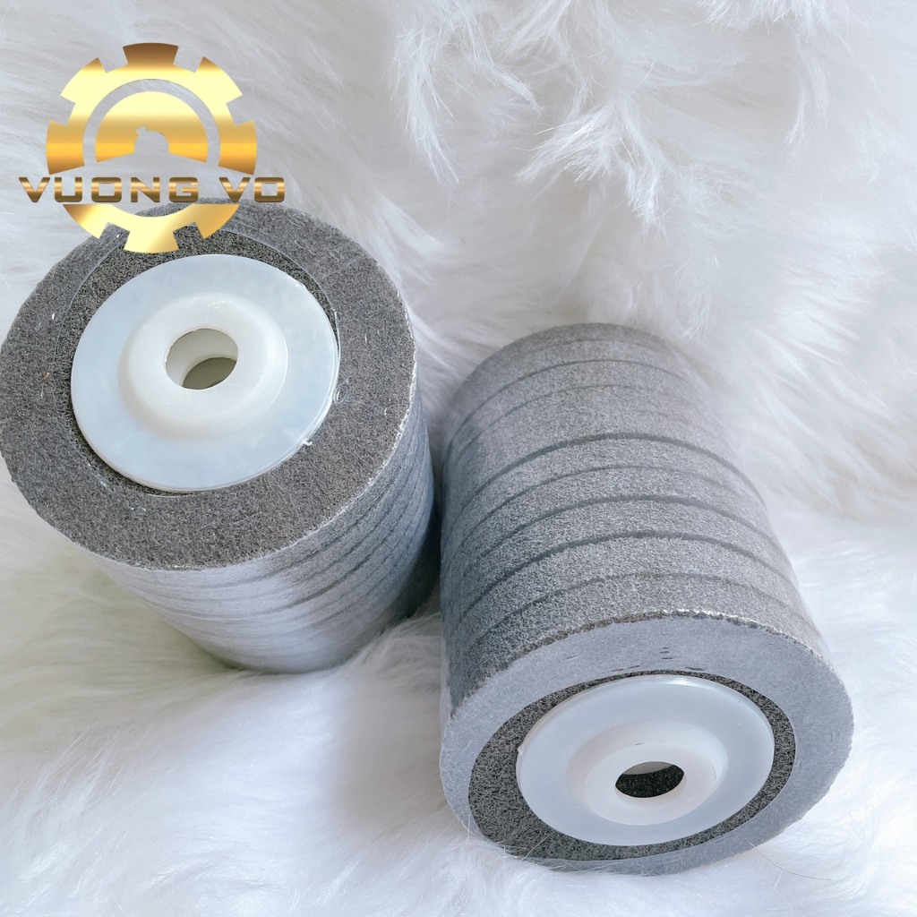 Nỉ xám đánh bóng inox-phớt nỉ đánh bóng kim loại đường kính 100mm ...