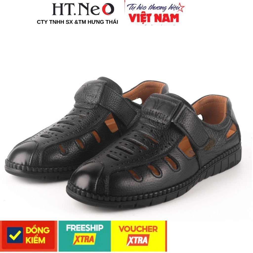 Rọ nam, giày hè nam HT. Neo da bò cao cấp, đế cao su tạo cảm giác lịch ...