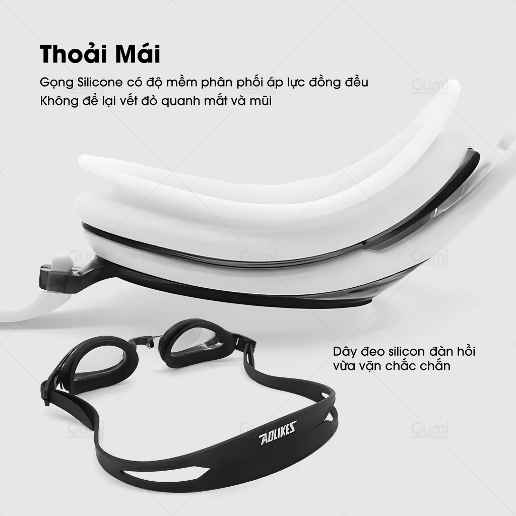 Kính Bơi Aolikes 5005 Chính Hãng - Chống Nước, Chống Mờ, Chống Tia UV - AL5005
