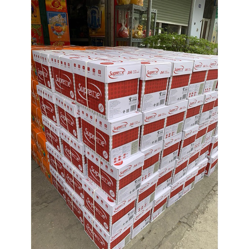 (SỈ ) 1 THÙNG GIẤY A4 SUPPER (5 GRAM/2500 TỜ) - VPP QUỐC HUY.