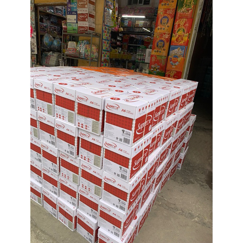 (SỈ ) 1 THÙNG GIẤY A4 SUPPER (5 GRAM/2500 TỜ) - VPP QUỐC HUY.