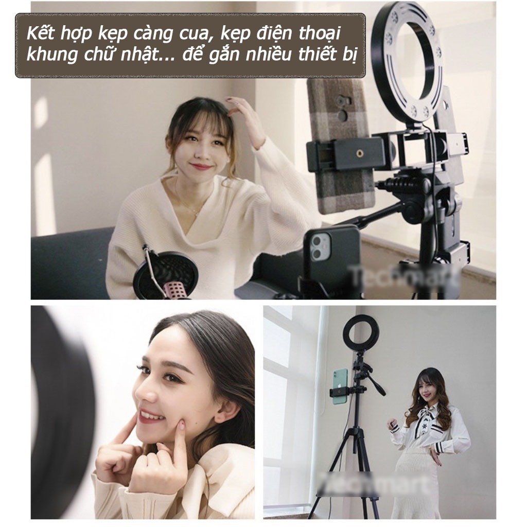 Chân Máy Ảnh, chân máy Tripod 3520,Chân Quay Video Hỗ Trợ Quay 360°-Kích Thước 55-145cm - HD Design