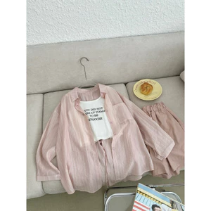 Set Áo Sơ Mi Thắt Nơ Sau Kèm Áo Bên Trong Đi Biển Đi Chơi - SANA CLOSET