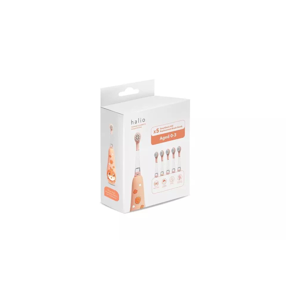[Phụ Kiện Halio Smartsonic Electric Kid] Set 5 Đầu Bàn Chải Thay Thế Chính Hãng - 3 Độ Tuổi