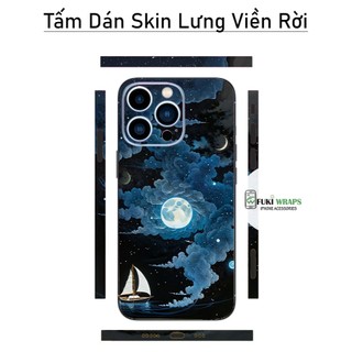 Tấm dán Skin Mặt Sau Mẫu Thuyền Buồm MS04 FULL VIỀN 15promax , 14promax , 13promax , 12promax , 11promax  - FukiShop