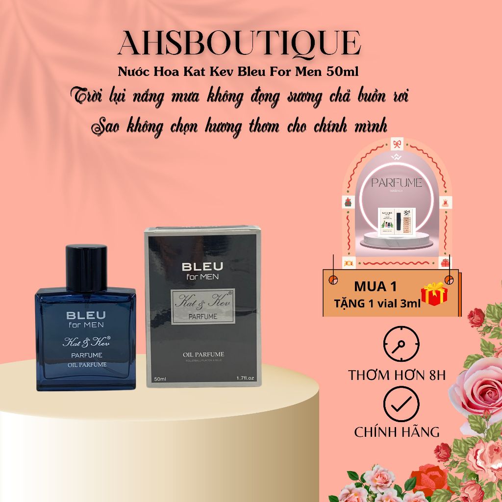 MUA 1 T NG 1 N c Hoa Nam Kat Kev Bleu For Men Loi Cu n ca Tinh M nh M T ng Kem 3ml Vial N c Hoa Nam N Mui Shopee Vi t Nam