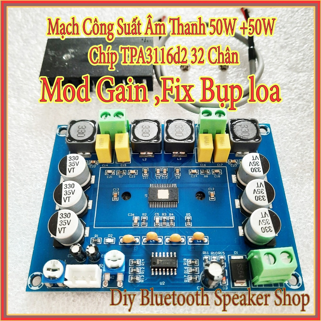 Mạch Khuếch Đại Âm Thanh TPA3116D2 Class D 50x50W (XH-M543) | Shopee ...