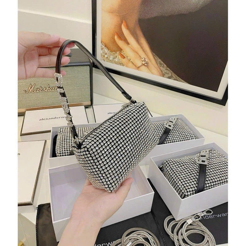 Túi đính đá siêu sáng siêu bền đẹp đi tiệc cầm cầm tay đeo chéo