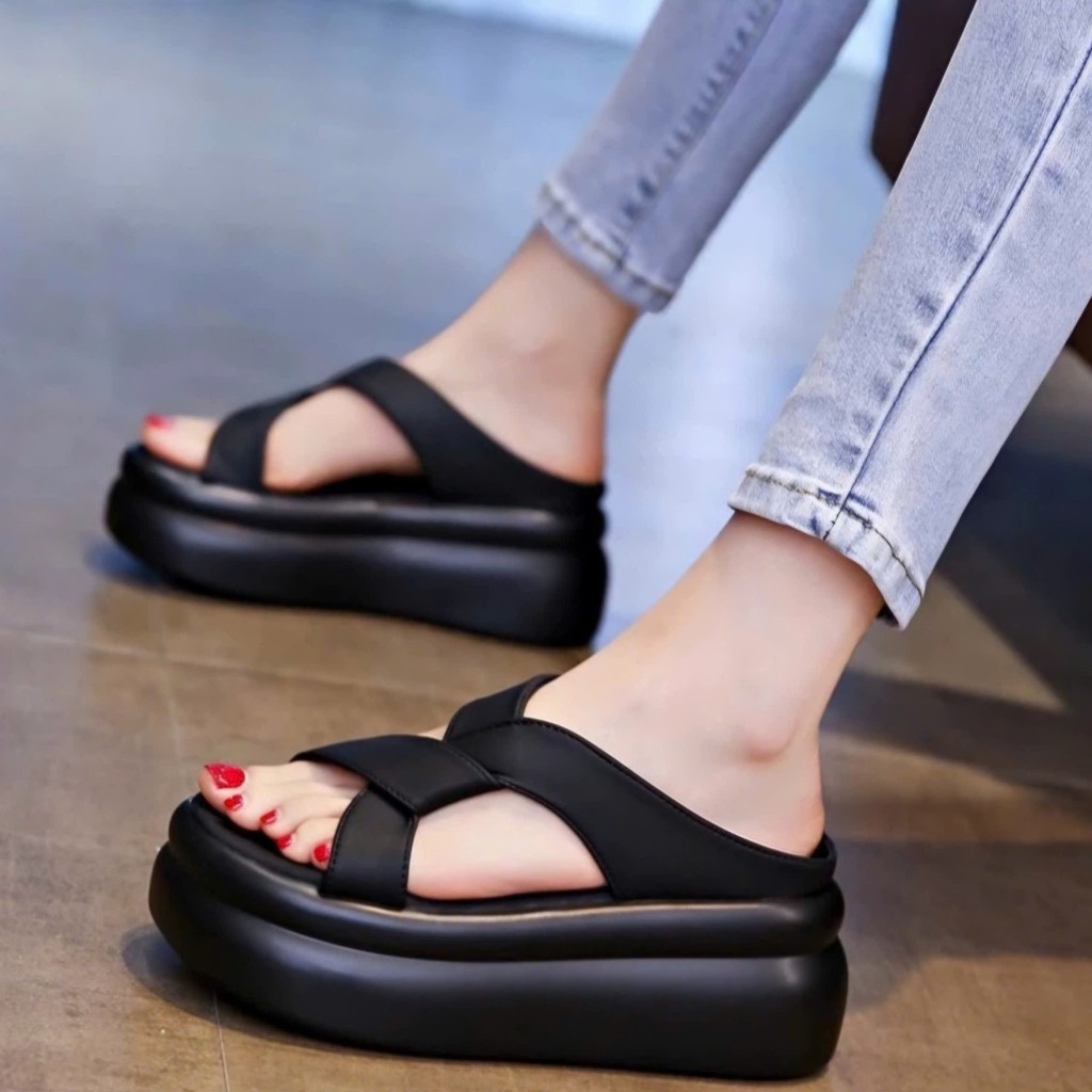 DÉP QUAI XOẮN NÂNG ĐẾ 5CM  DÒNG HÀNG CAO CẤP ZAUUA3