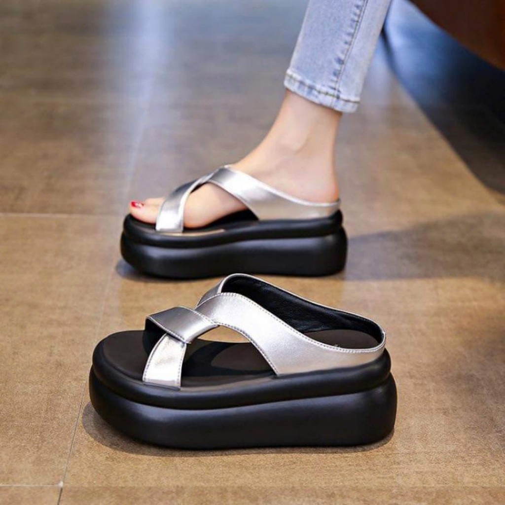 DÉP QUAI XOẮN NÂNG ĐẾ 5CM  DÒNG HÀNG CAO CẤP ZAUUA3