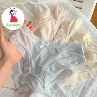 Quần Lót Nữ ❤️Quần Lót Su Ren Lưới Sexy Phối Hoa Nơ Gợi Cảm Quyến Rũ 9119  { D101 }