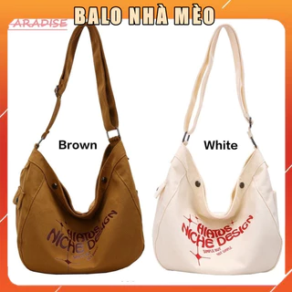 Túi Vải Vải Canvas Thời Trang Ulzzang Túi Đeo Chéo Đeo Vai Phong Cách Hàn Quốc Đi Học Đi Chơi Giá Rẻ DESIGN - BALONHAMEO