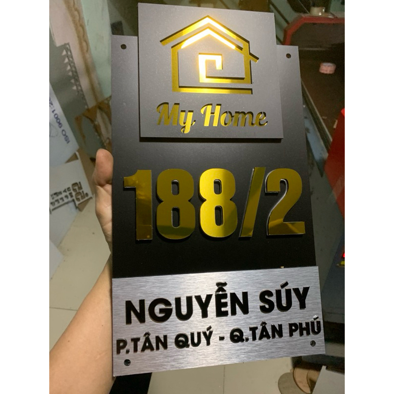 Biển số nhà. Bảng số nhà. mẫu cao cấp sang trọng. thiết kế theo yêu cầu