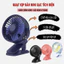 Quạt tích điện mini với 3 tốc độ quạt gió tiện lợi nhỏ gọn, Quạt tích điện đa năng có thể xoay 360 độ