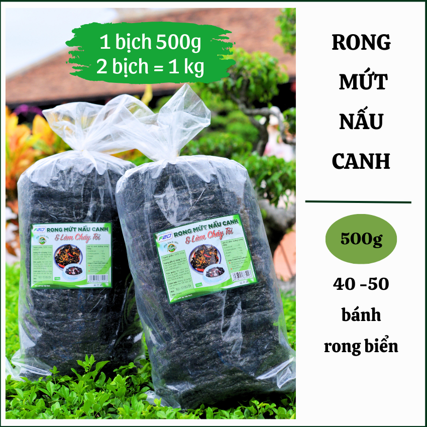 {1.KG/500G} Rong mứt nấu canh - Rong biển làm cháy tỏi hoặc rong biển ...