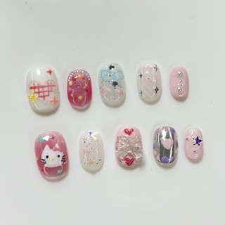 Nailbox hello kitty form ngắn dễ thương được đổi form