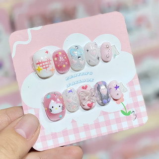 Nailbox hello kitty form ngắn dễ thương được đổi form