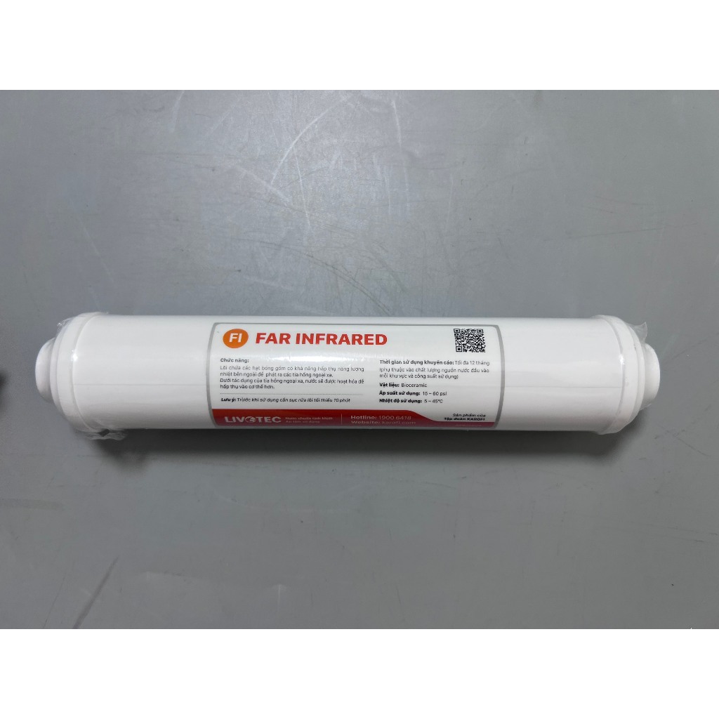 Lõi Chức Năng Far Infrared Karofi Livotec (Hồng Ngoại Xa) Giúp Hoạt Hóa Nước Làm Cho Nước Dễ Hấp Thụ Vào Cơ Thể Hơn
